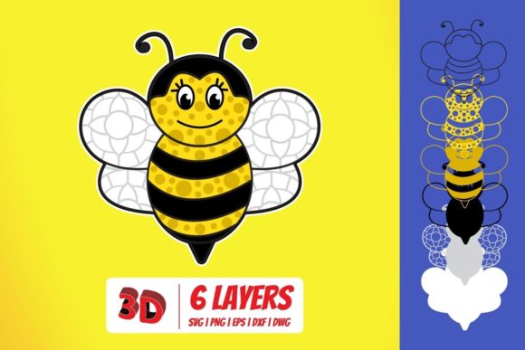 3D Bee SVG for Crafters: A Sweet Addition to Handmade Business Design