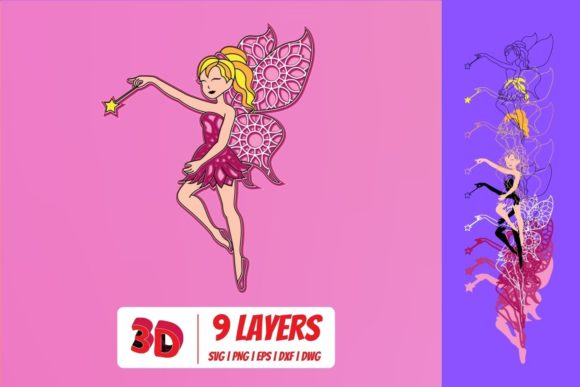 3D Fairy 2 SVG Cut File: A Review for Shapes