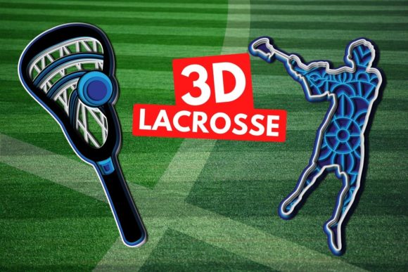 3D Lacrosse SVG Bundle: Bold Shapes for Branding