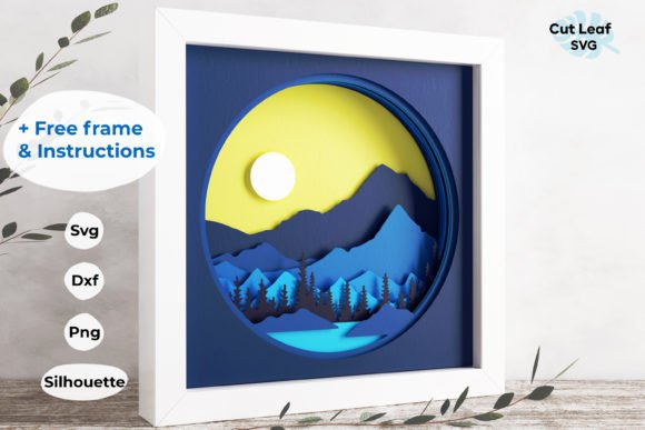 3D Mountains Shadow Box: A 3D SVG Review for Brands