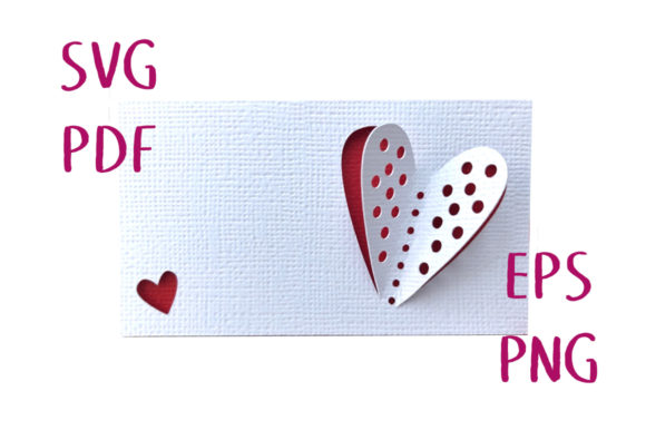 3D Polka Dot Hearts Place Card Design Review