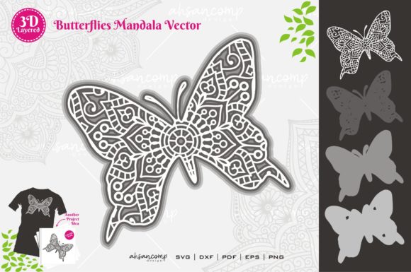 Butterflies 4 Mandala SVG 3D Layered: A Designer’s Review for Branding and Marketing
