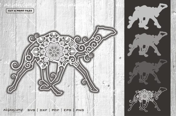 Camel Mandala Vector 3D Layered 4 Review
