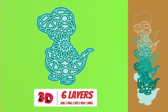 Dinosaurs 2 3D Layered SVG Cut File Review