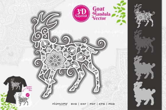 Goat Mandala 3D SVG for Shadow Box Designs – A Designer’s Review