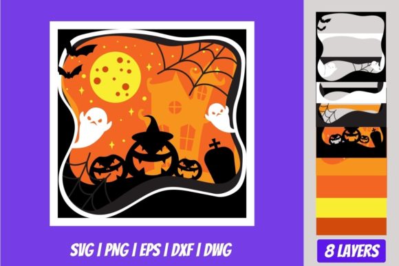 Halloween Shadowbox 3D Layered SVG Review