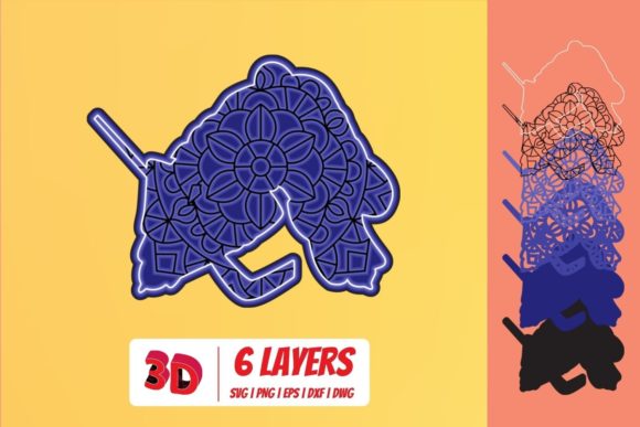 Hockey Player 2 3D Layered SVG Cut File Review