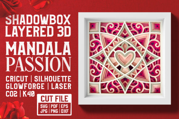 Mandala Passion 3D Layered: Graphics & Crafts