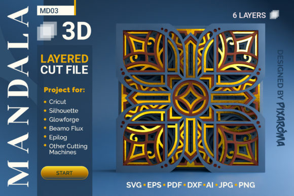 Reviewing Mandala MD03 3D Layered SVG Cut File for Blog Graphics & Editorial Design