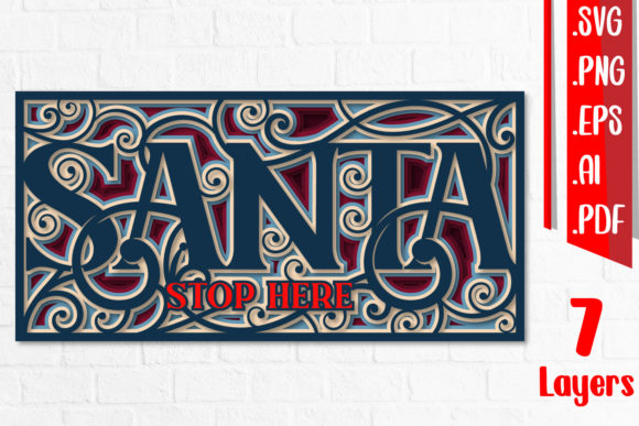 Santa Stop Here 3D SVG Christmas Review