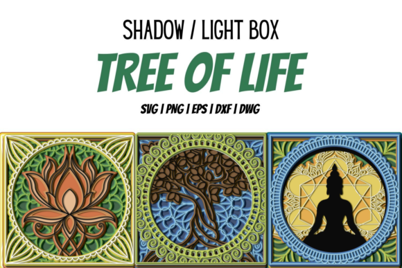 Tree of Life 3D SVG Bundle for Shadow Boxes